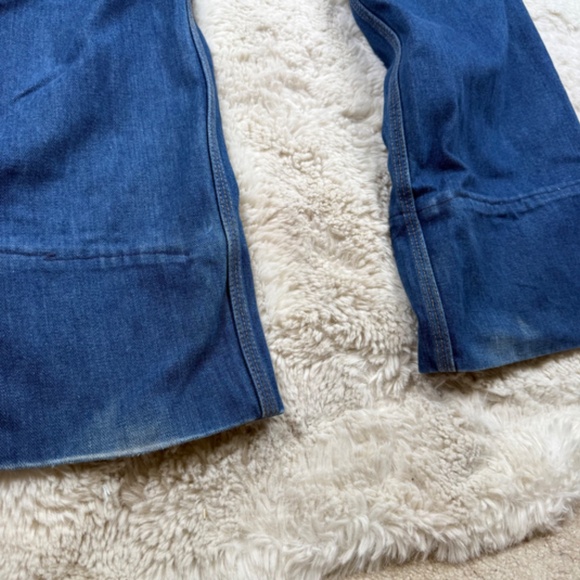 Wrangler Vintage 750 Bell Bottom Blue Jeans Men's Denim Extra Long Size 40 - Picture 10 of 11